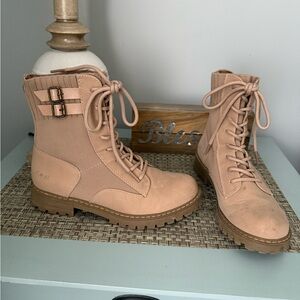Blowfish Tan Lace-Up Ankle Boots